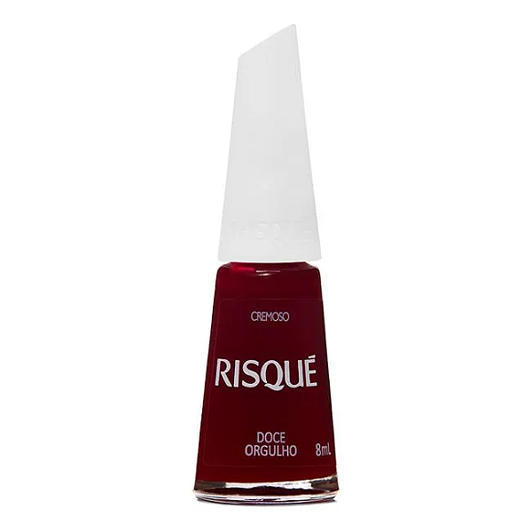 Esmalte Coleção Essencial Cor Vermelho Doce Orgulho Cremoso 8ml Risque