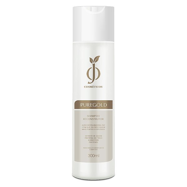 Shampoo Reconstrutor Ouro 300ml - PureGold - OJ Cosméticos