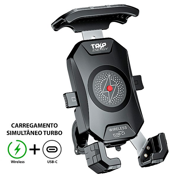 Carregador sem Fio 20w com Suporte e USB