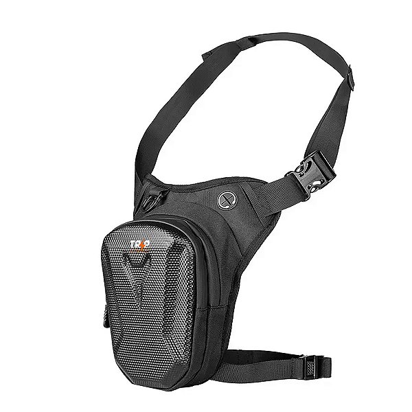 Pochete de Perna para Motociclistas com Reforço EVA, Resistente à Água Ideal para Viagens Trilhas e Uso Diário Modelo Tático com Presilhas Bolsa Lateral Perna Moto Leg Bag
