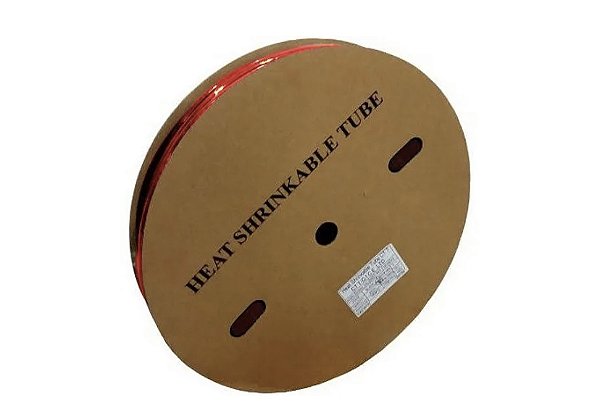 ESPAGUETE TERMO RETRATIL 8,0MM VERMELHO (ROLO 100M)