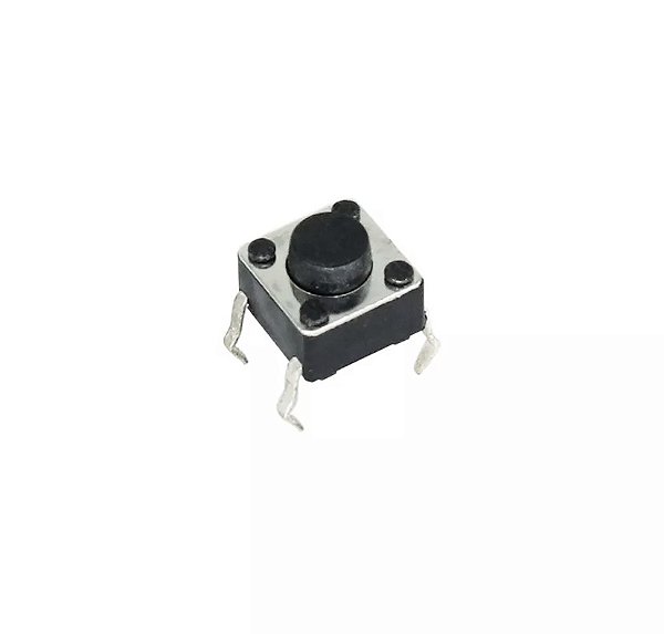 CHAVE TACTIL KFC-A06-6X6X5MM 4T 180º PRETA