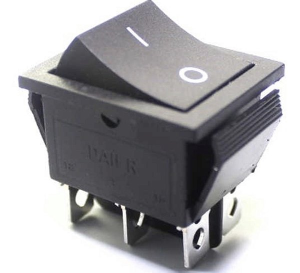 CHAVE GANGORRA KCD4-202C 6T 250V PRETA