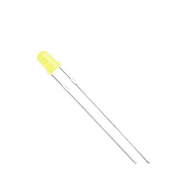LED 3MM AMARELO DIFUSO