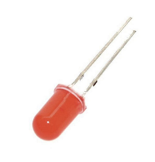 LED 5MM VERMELHO DIFUSO