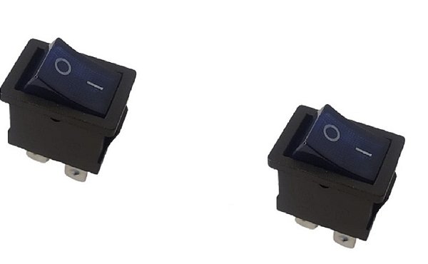CHAVE GANGORRA KCD1-104N 4T 2A/8A 250V AZUL