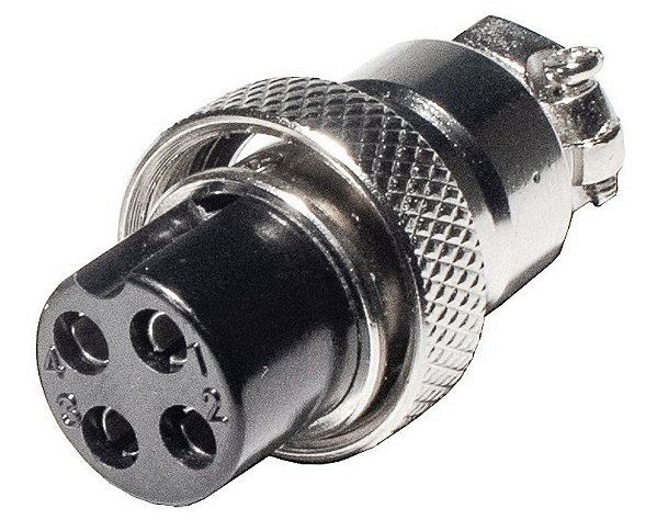 CONECTOR MIKE 4 VIAS FEMEA P/ CABO