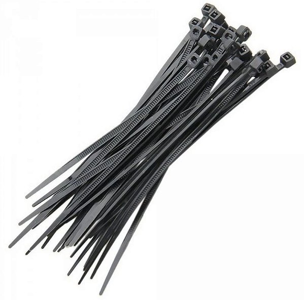 ABRACADEIRA 2,5(3,0) X 100 PRETA (PACOTE 100 PCS)