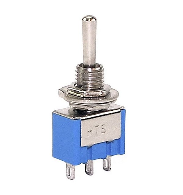 CHAVE ALAVANCA MTS-103 3T 6A 250V AZUL PULSANTE