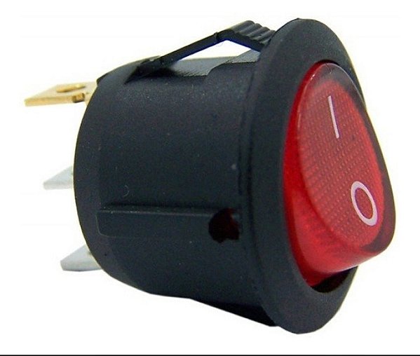 CHAVE GANGORRA KCD1-106N 3T 6A 250V VERMELHA