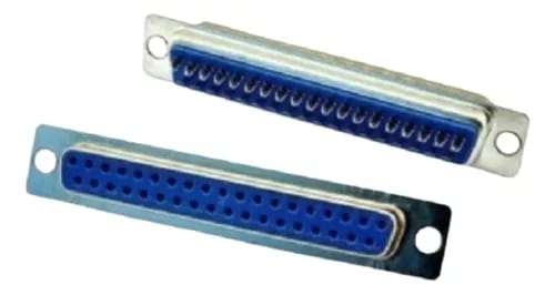 CONECTOR DB37 SOLDA FIO 180° FEMEA (PACOTE C/ 50 PCS)