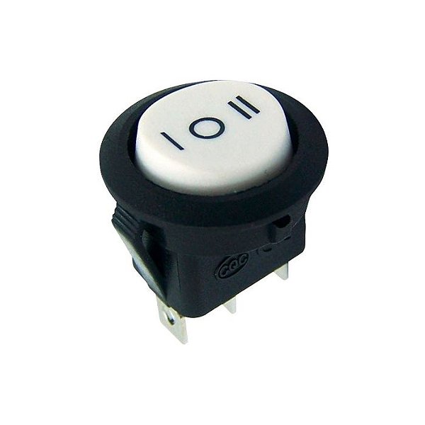 CHAVE GANGORRA KCD1-106-103O 81GBA BRANCO E PRETO (PACOTE 100 PCS)