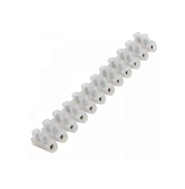 CONECTOR EM BARRA H-30A 12 BORNES 16MM (PACOTE C/ 10 PCS)