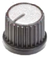 KNOB ESTRIADO C/ PARAFUSO (14X18MM) BRANCO (PACOTE 5 PCS)