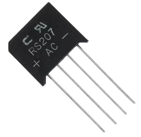 PONTE RETIFICADORA RS207 (2A 1000V)
