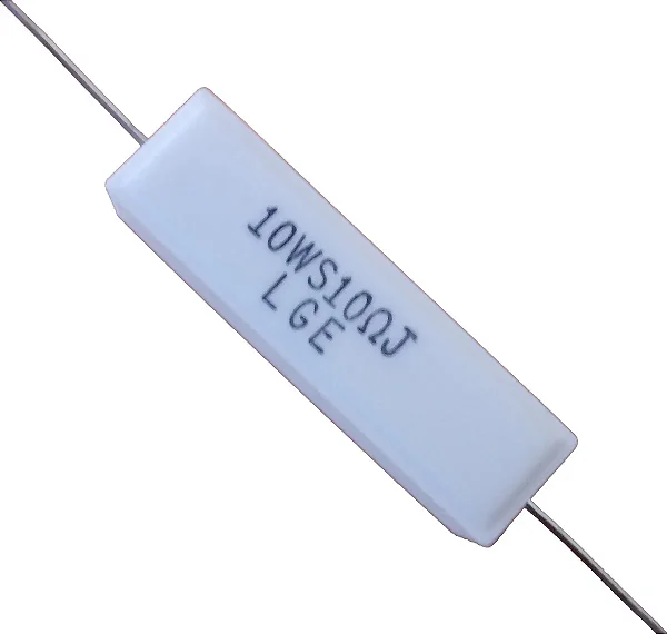 RESISTOR 10R PORCELANA BRANCA 10W 5%