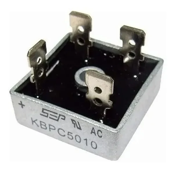 PONTE RETIFICADORA KBPC 5010 50A 1000V (PACOTE C/ 10 PEÇAS)