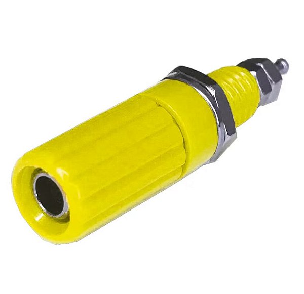 BORNE ROSQUEAVEL 8X43MM AMARELO (PACOTE C/ 10 PEÇAS)