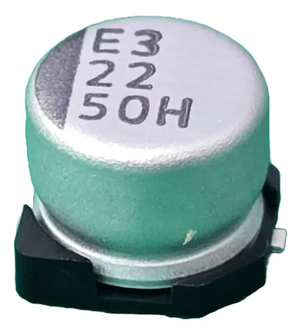CAPACITOR ELETROLITICO SMD 2,2UF 50V 5X5MM (PACOTE C/ 100 PEÇAS)