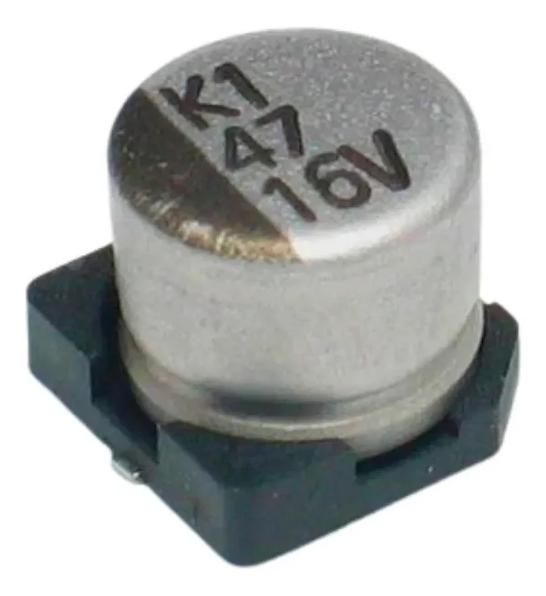 CAPACITOR ELETROLITICO SMD 47UF 16V 6X5MM (PACOTE C/ 100 PEÇAS)