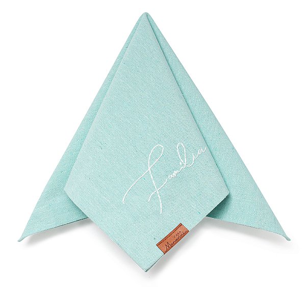 Guardanapo Liso Bordado Família