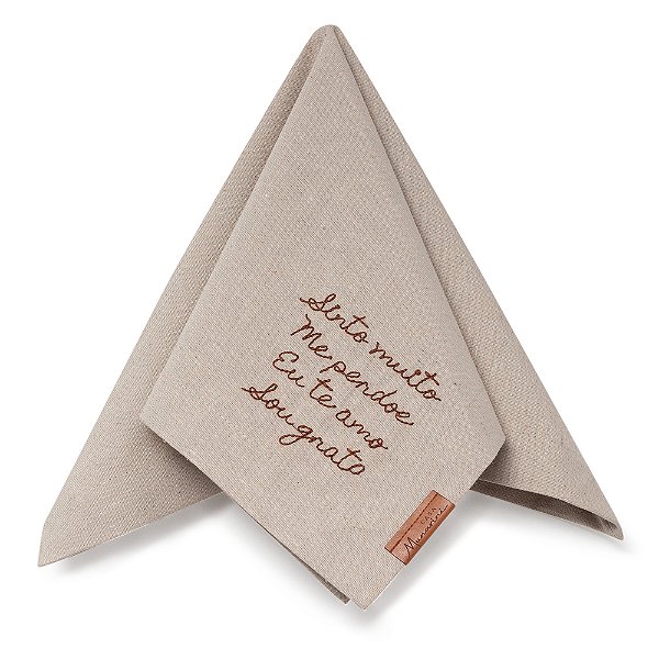 Guardanapo Liso Bordado Ho'oponopono