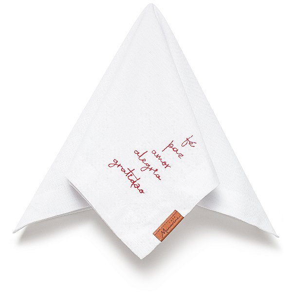Guardanapo Liso Bordado Frases