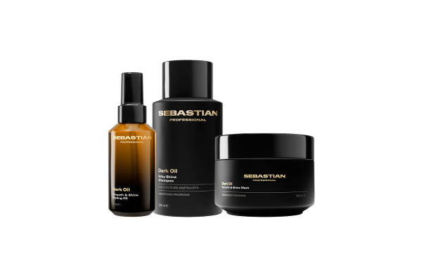Kit Wella Sebastian Dark Oil Shampoo280ML+Máscara 145ML + Dark Óleo 30ML