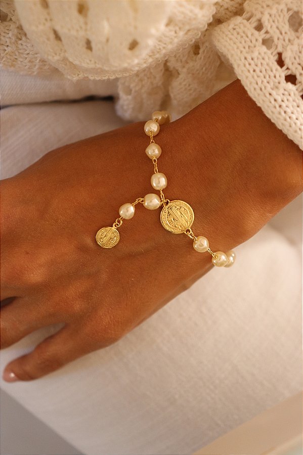 Pulseira São Bento Pérola