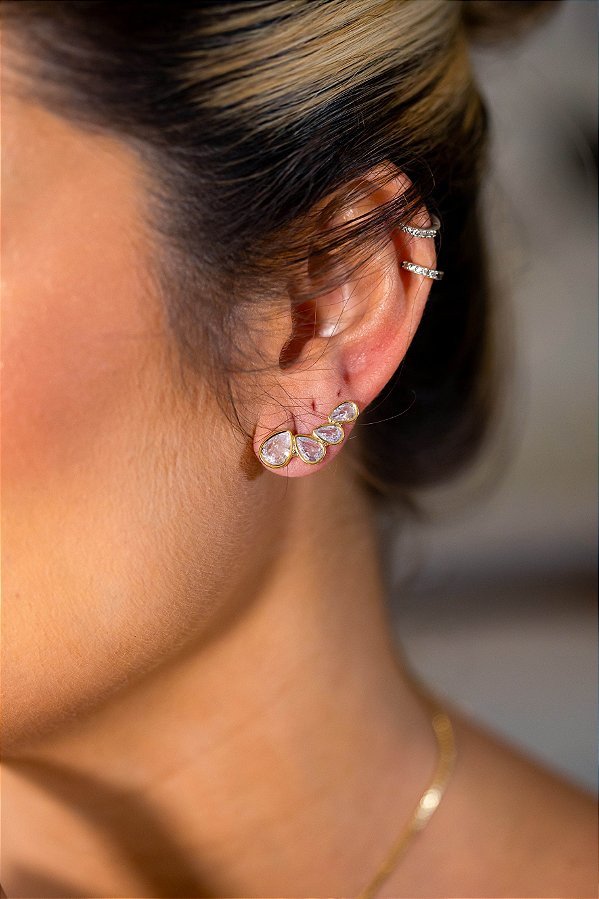 Brinco Earcuff Zirconia Blair