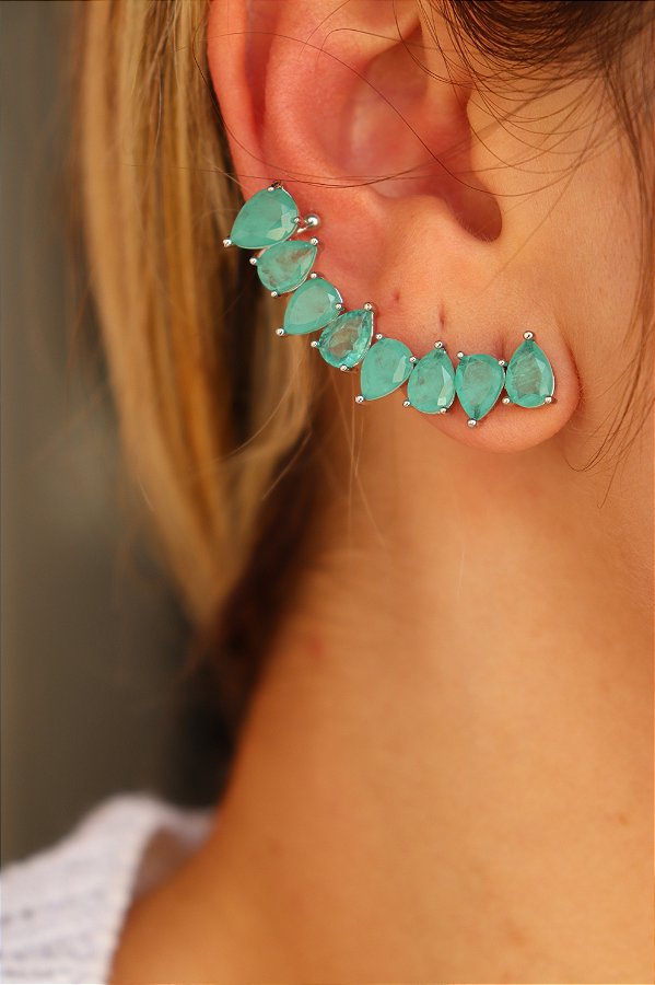 BRINCO EARCUFF FESTA VERDE