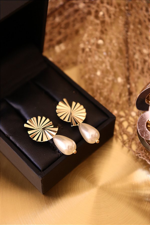 Brinco Leque Pérola