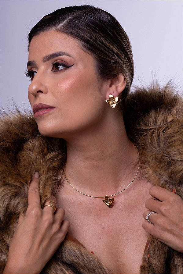 Conjunto de Flor Bicolor