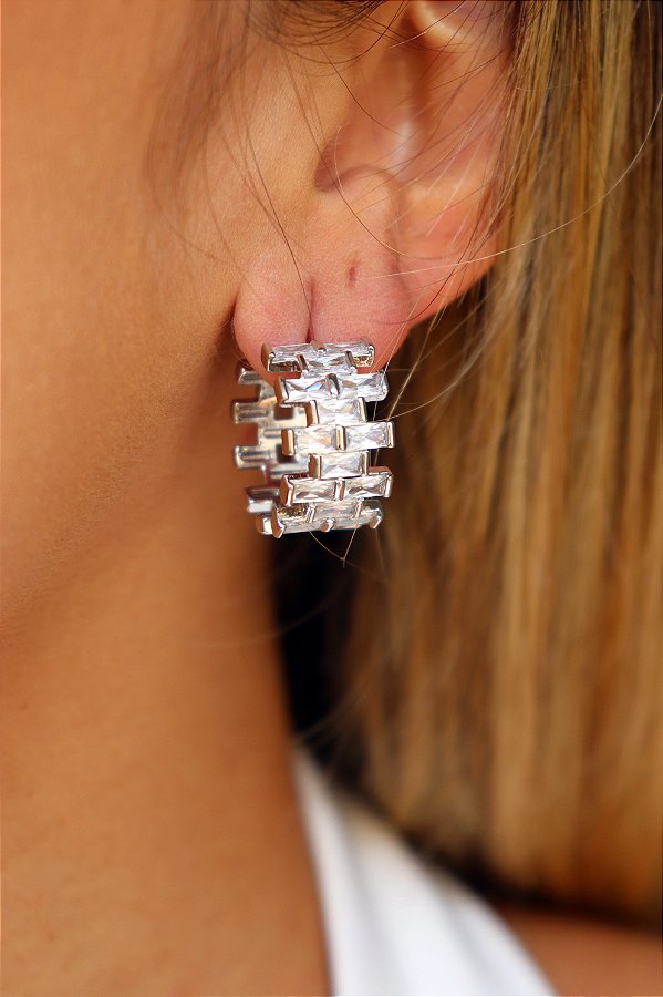 Brinco Design Trançado