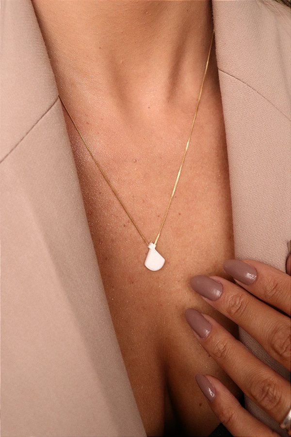 Colar Nossa Senhora da Aparecida em Madrepérola