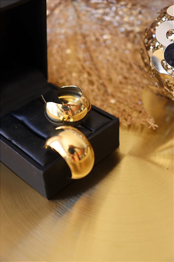 Argola Abaulada Lisa