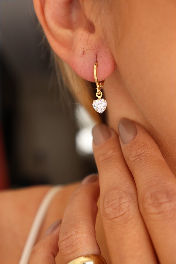 Argolinha com Pingente Coração