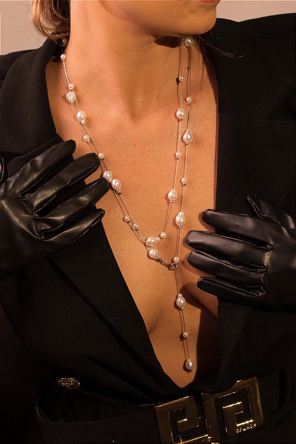 Colar Duas Voltas Pérola Barroca