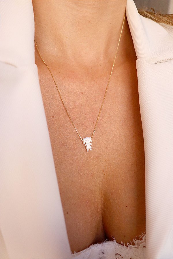 Colar Filha Madrepérola Ouro 18k
