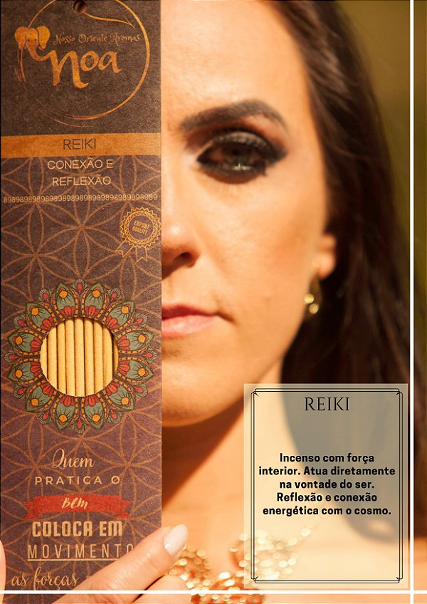 Incenso Artesanal Orgânico NOA - Reiki - "Conexão e Reflexão"