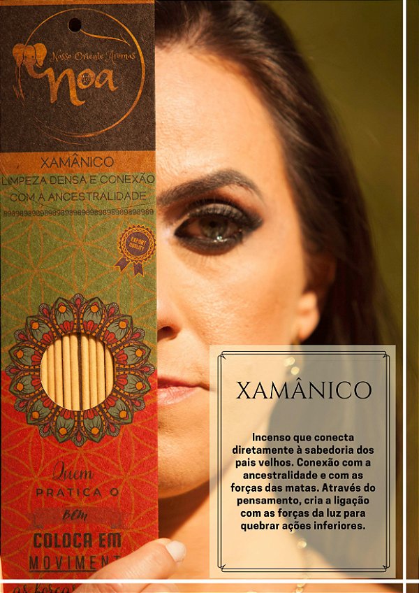 Incenso Artesanal Orgânico NOA - Xamânico - "Limpeza Densa e Conexão com a ancestralidade"