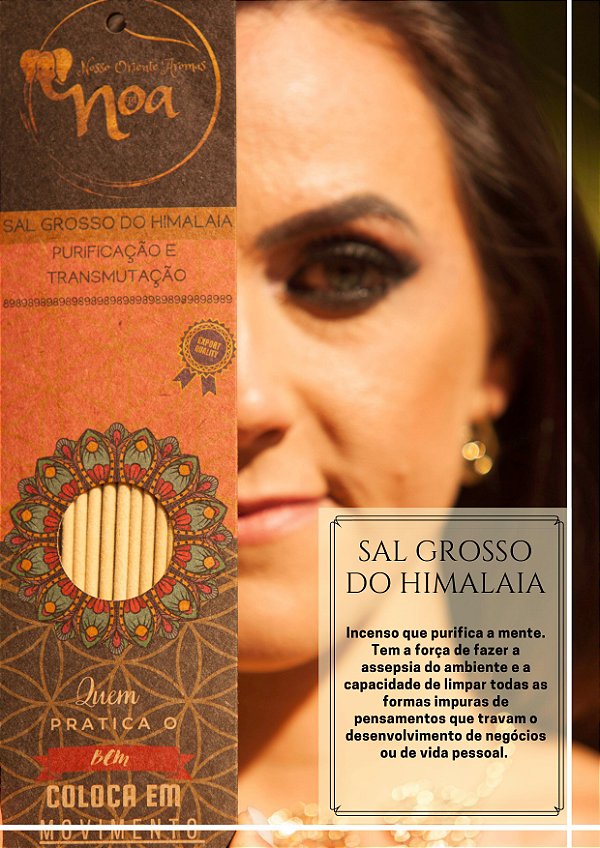 Incenso Artesanal Orgânico NOA - Sal Grosso do Himalaia - "Purificação e Transmutação"