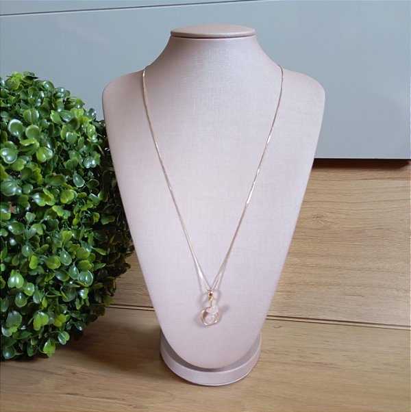 Colar Ello Midi Quartzo Rosa - "Amor Próprio, Perdão e Gratidão"