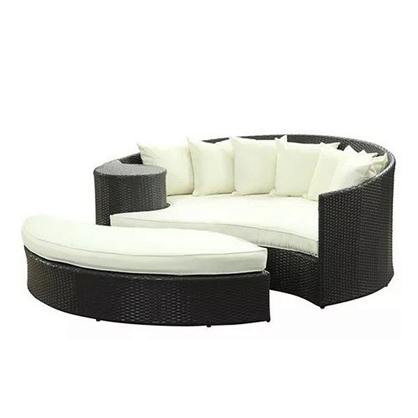 Chaise Florata em Fibra Sintética