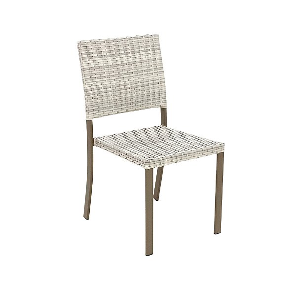 Cadeira Margarida de Fibra Sintética e Alumínio