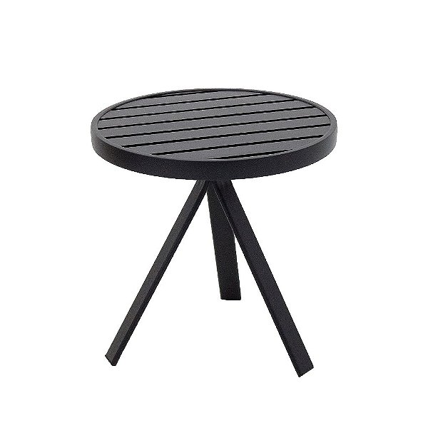 Mesa Lateral Lótus Com Tampo Ripado