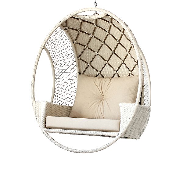 Balanço Floracea de Fibra Sintética e Alumínio