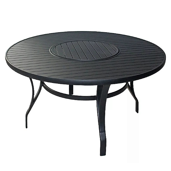 Mesa Ripada 1,60m com Giro Interno em Alumínio