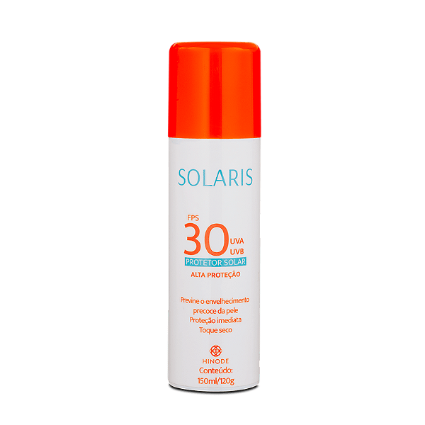 Protetor Solar Aerossol FPS 30 UVA e UVB Solaris 150ml