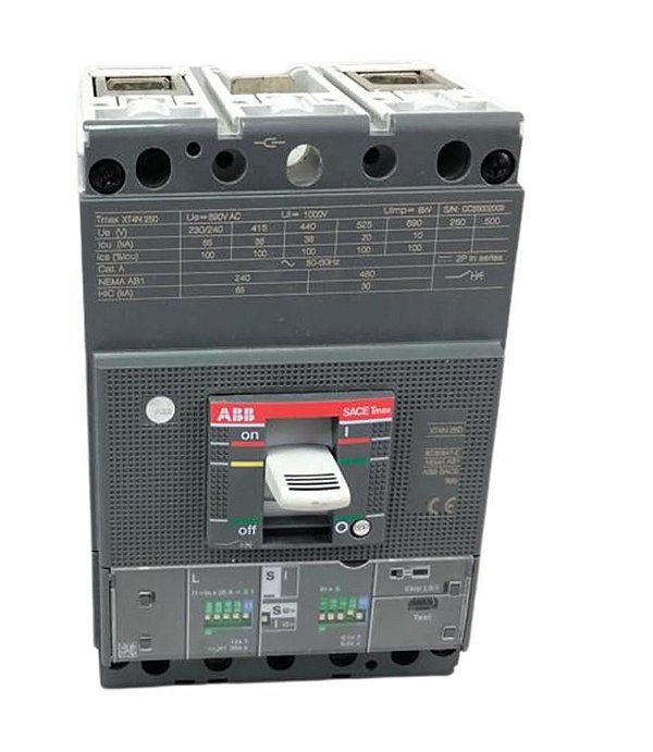Disjuntor Tripolar Caixa Moldada ABB 200a Aprovado Cemig